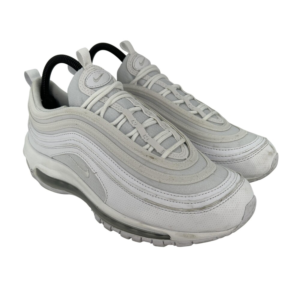 Nike Air Max 97 Shoes Youth Size 7Y White Mesh Running Sneakers 921522-104